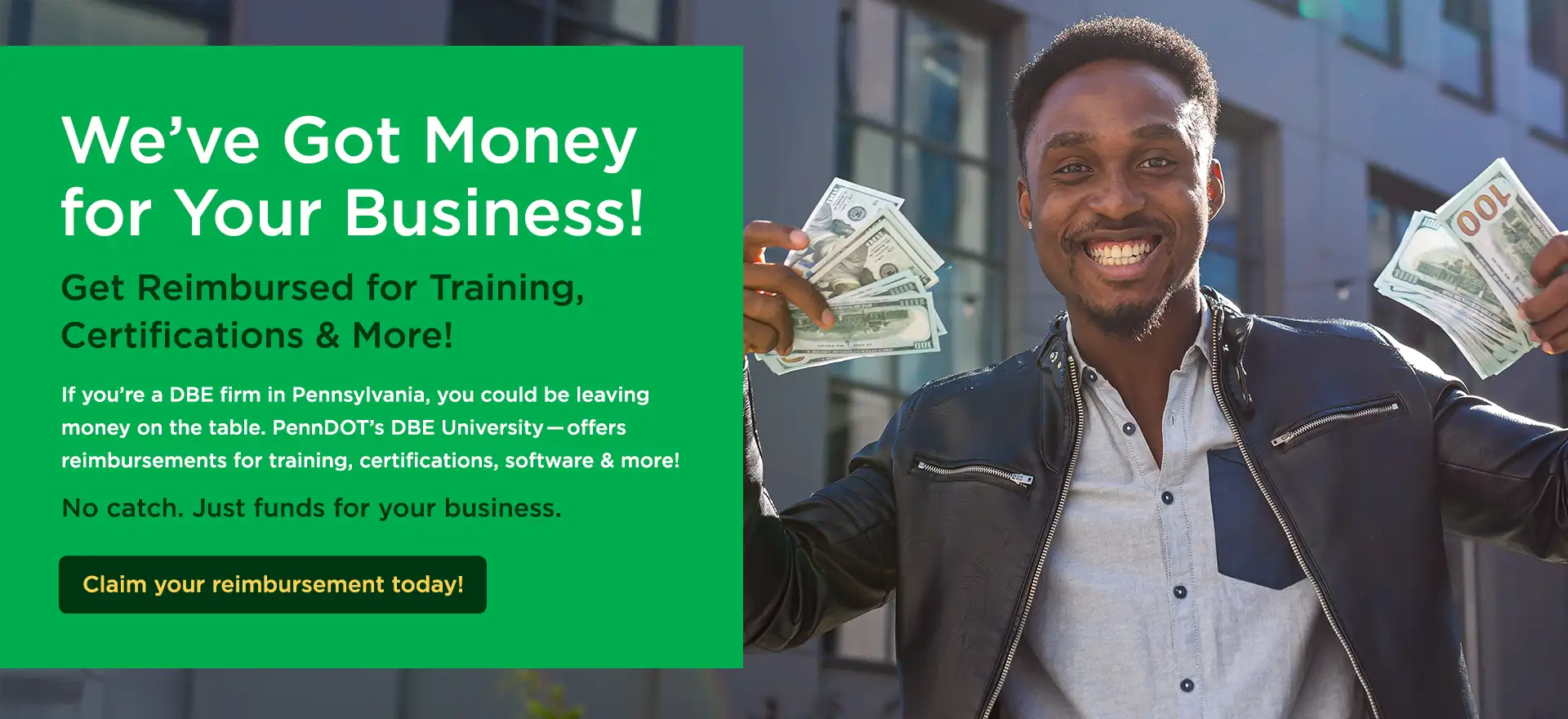 Don’t leave money on the table! Did you know PennDOT’s DBE University— can reimburse your business!