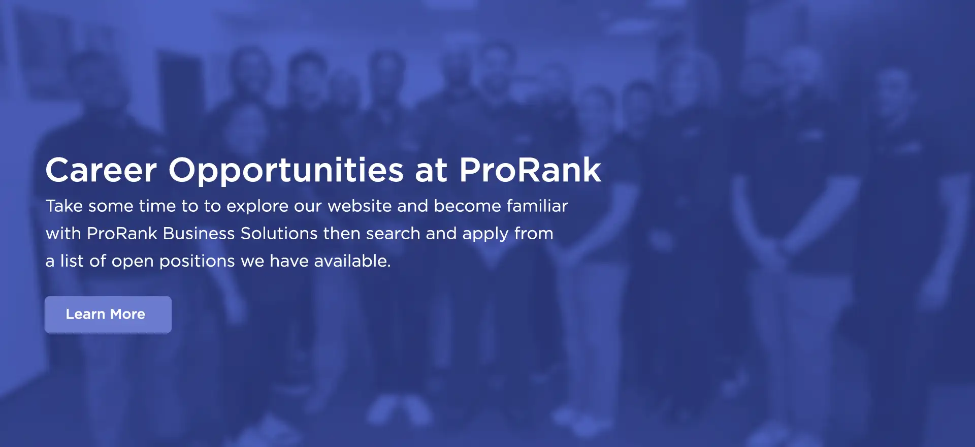 ProRank Career Opportunities
