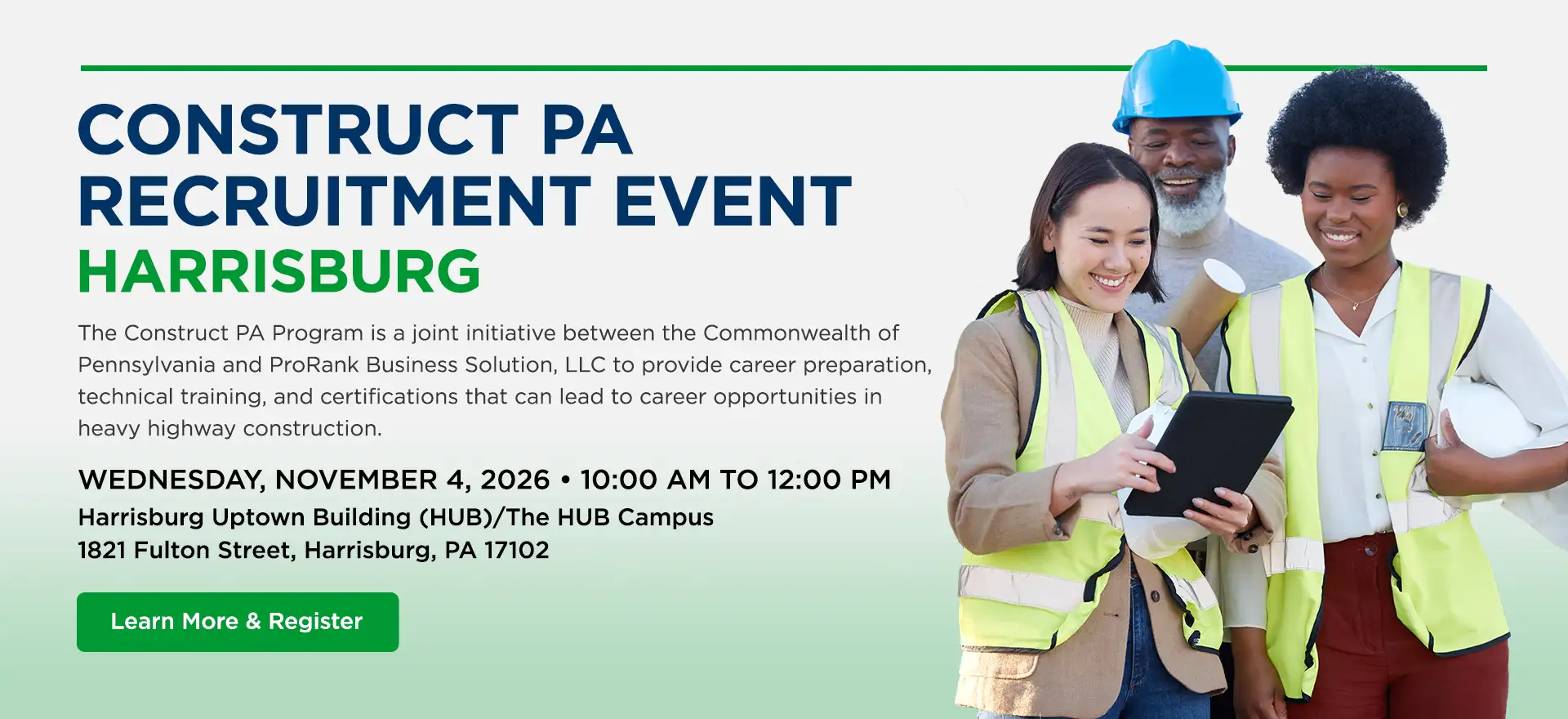 Construct PA Recruitment Event: Harrisburg Construct PA Recruitment Event: Harrisburg